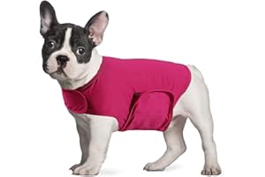 YUKOOL Anxiety Coat for Dogs, Lightweight Wrap Calming Vest, Dog Anxiety Jacket, Used to Instant Therapy for Over Excitement in Lightning and Fireworks to Keep Calming Comfort(S,Rose Red)