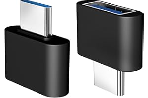 AJ STAR 2 Pack USB C to USB Adapter USB-C Male to USB Female Adapter Compatible with iPhone 15 Pro Max MacBook Air Pro iMac iPad mini Dell XPS, More Type C or Thunderbolt 3/4 Devices Black
