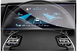 GAFAT Ki-a EV6 2021-2024 2025 10,25" Schutzfolie für Virtual Cockpit, EV6 2023 10,25" Instrument Cluster Gehärtetes Glas Displayschutzfolie, Kompatibel mit Kia EV6, Stoßfest, 9H Anti-Kratzen