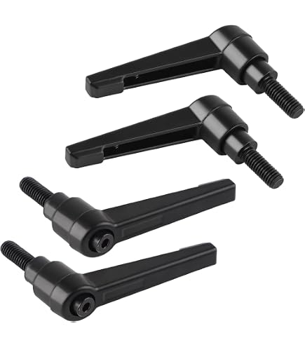 QUARKZMAN Poignées Levier Serrage Rapide M8x20mm - Orange - Alliage Aluminium - Pour Machines Et Bois