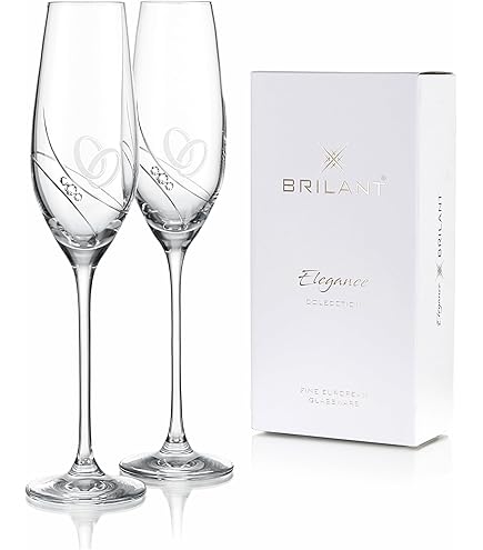 Leonardo - Bicchieri da vino con incisione di nome e data in design erba della pampa, regalo per matrimonio, fidanzamento e anniversario, un regalo perfetto per matrimonio, colore scatola grande UV