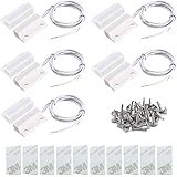 5pcs Weiss Sicherheitskontaktsensor für Fenster, Tor, Alarm, magnetischer Reed-Schalter magnetischer Türsensor, Magnet in der