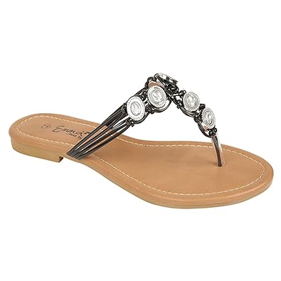 jewelled flip flops uk