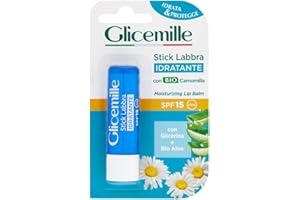 GLICEMILLE | Stick Labbra Idratante, SPF 15, con BIO Camomilla, Glicerina e Bio Aloe, 5,5ml