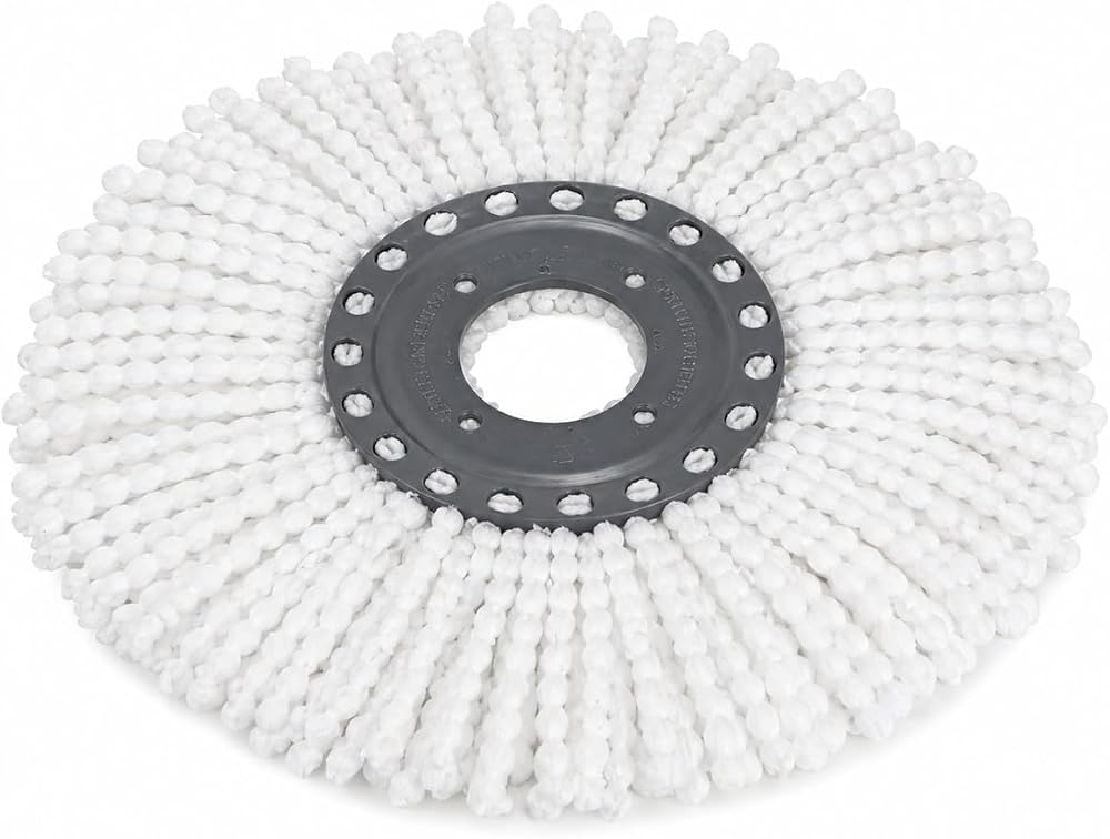 Orret Home Döner Vileda Yedek Mop Ucu Mikrofiber Temizlik Bezi 35 cm Tüm Modellerle Uyumlu Vileda Başlığı Döner Mop Bezi Yedek Parça Kolay Tak Çıkar Spın Püskülü