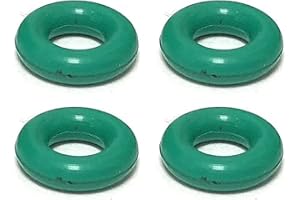 PINOCHUKKA Set of 4 Fuel Return Pipe Connector O-Ring Injector Seal, Small O-Ring Gasket COMPATIBLE WITH 1.6 FORD AUDI CITROEN PEUGEOT SEAT VW 03L103070A, 9677759480, 1760803