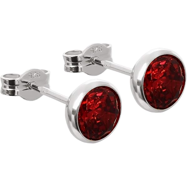 NKlaus Ohrstecker Aus 925er Silber Rhodiniert – 5,5 Mm Zirkonia Für Damen, Herren & Kinder