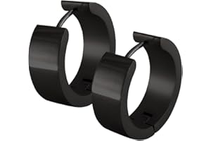 Soul-Cats Klappcreolen Creolen Ohrringe in schwarz