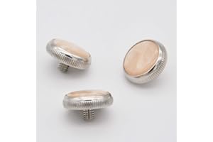 3 tapones de válvula Soundman® para trompeta (forma tradicional) en imitación de nácar – Valve Caps botones – Juego de 3 unidades