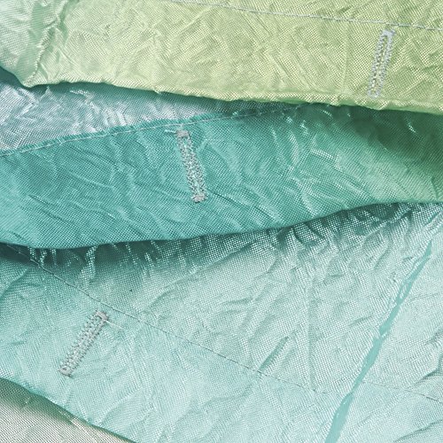 mDesign Duschvorhang Ombre – Größe: 200 x 180 cm, Farbe: Blau / Grün – Wasserabweisend – Vorhang Badezimmer – Dusche Badewanne – Pflegeleicht - 4