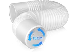 FHzytg Klimaanlage Schlauch Verlängerung Schlauch, Lüftungsschlauch Klima, Länge 1,5m Durchmesser 150mm AC-Abluftschlauch Schlauchverlängerung für Klimaanlage Abzugshaube, Wäschetrockner