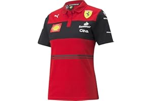 FUEL FOR FANS Ferrari Scuderia Offizielle Formel 1 Merchandise 2022 Kollektion - Womens 2022 Team Polo-Hemd - Rot - Größe: M