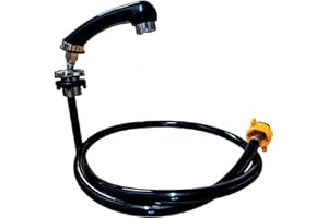 Hairstore - Doccetta da barbiere con tubo per lavatesta, doccino per il lavaggio dei capelli, rubinetto per salone di bellezza e SPA, attrezzatura