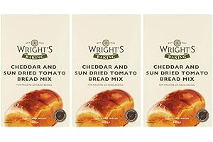 WRIGHTS BAKING Wright's Baking Cheddar & Sun Dried Tomato Bread Mix 500g (Pack of 3)