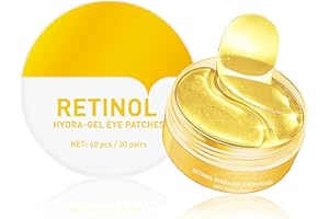 ANGIVLGA Retinol Under Eye Patches,60 Pack Anti Wrinkle Eye Mask For Puffy Eyes,Eye Bags Remover For Dark Circles Under Eye Treatment Women, Antioxidant Korean Face Mask Skin Care(retinol)