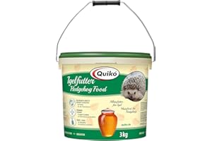 Quiko Hedgehog Food 3kg - Nourriture complète de Haute qualité avec des Insectes, des Biscuits aux œufs, du Miel, des Fruits et des Baies - spécialement adaptée aux Besoins des hérissons.