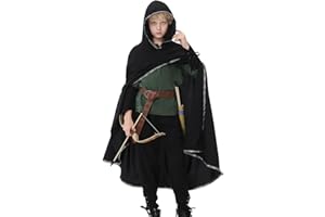Ezuwail Mittelalter Kleidung Kostüme für Kinder, Jungen Wikinger Kostüm, Faschingskostüme Kinder Junge, Kinderkostüm Halloween Carnival, Mittelalter Kostüm Kinder Zubehör Set, 4Stk
