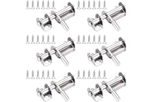 Huture 6er Pack Edelstahl Riegel Torschloss Riegel Schieberiegel Türriegel Torriegel Verrieglung Torschieber Türschieber Mini Verschluss Riegel Badezimmer Schlafzimmer