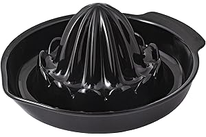 BranQ - Home essential Exprimidor de cítricos Tritan, sin bisfenol A, negro, 13 x 14,5 x 7 cm, 5901098107044