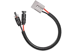 ELFCULB Solar auf Anderson Kabel,10AWG Solarstecker auf Andersen Stecker 50A für Solarpanel Solargenerator(60cm)