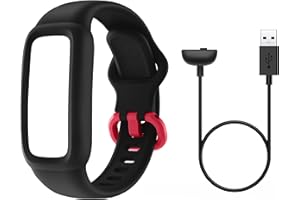 BIGGERFIVE Cavo di ricarica e cinghie di ricambio regolabili, compatibile con Vigor 2 Kids Activity Tracker