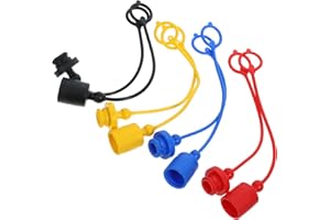 CLISPEED 8pezzi Tappi Antipolvere Per Raccordi Idraulici Coperture Plastica Per Giunti Rapidi Protezione Per Idraulico E Accessori Industriali