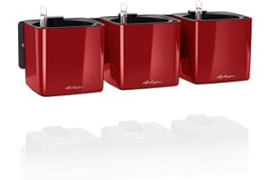 LECHUZA CUBE Glossy Green Wall Home Kit scarlet rot highgloss 13525