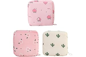 TWOBUD 3Pcs Sanitary Pad Holder Sanitary Bags, Period Bag