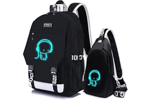 ASGE Sac à Dos Scolaire Adolescents en Nylon Grands Sacs d'école Filles cartables Enfants Sacs à Dos Football Impression pour 8-15 Ans Sacs d'école pour garçons imperméables