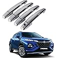 DS ENTERPRISE Door Handle Latch Covers for Maruti Suzuki Fronx All Models - Chrome Color (Pack of 4)