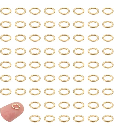 600 Anneaux De Saut Ouverts Plaqué Or 18K - 3mm - Pour Création Bijoux DIY