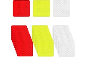 Bekecidi Odblaskowe naklejki ostrzegawcze taśma odblaskowa naklejki widoczność w nocy reflektory samoprzylepne naklejki rowerowe wodoodporne odblaskowe naklejki na motocykl, rower, samochód