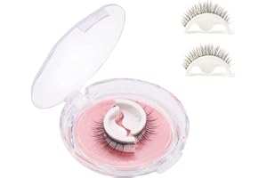 ALELYER Pestañas Autoadhesivas Reutilizables, Pestañas Postizas Autoadhesivas Naturales Esponjosas, Sin Pegamento Pestañas Postizas A Prueba De Agua,3d Naturales De Pestañas Postizas Largas Gruesas (Natural)