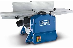 Scheppach HMS1070 Planer Thicknesser | 1500W | 254mm Width | 120mm Height | Dual HS Blade | Tilting Fence | 2mm Chip Removal