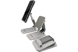 PUTOAHAO Blanco Soporte para Tablet, Soporte de Tableta,Soporte Movil Mesa,Soporte de Teléfono Móvil,Soporte para iPhone 14 13 12 Pro MAX Mini Plus,Xiaomi,Samsung,Huawei,iPad Air Mini,Smartphone