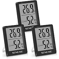 Sonomo Thermo-Hygrometer, 3er Set Hygrometer Innen Thermometer Digital Raumthermometer Luftfeuchtigkeitsmessgerät für…