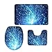 Produktbild chaqlin Galaxy Space Moderne Badezimmer Teppiche U-förmigen Contour Pad WC-Deckelbezug 3-teiliges Bad-Set Modern Galaxy-8