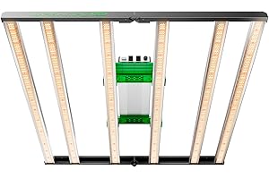 MARS HYDRO Neue FC4800 Led Grow Lampe, Samsung LM301H EVO 480Watt Vollspektrum Led Grow Light Faltbar für Indoor-Pflanzen Daisy Chain Dimmbar für 120x120CM Growzelt