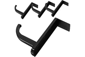 jojofuny Headphone Hook Bracket 4-Pack Strong Adhesive Headset Holder for Desk Monitor Storage Compatible with Small to Large Headphones for Home Office Cafe
