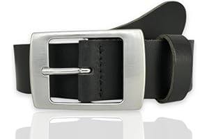 FRIEDRICH HOFFMANN Gürtel Damen schwarz & braun aus Leder - Ledergürtel Damen für Jeans - Damengürtel 4 cm breit - Made in Germany