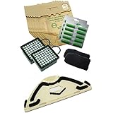 PIESSEONLINE 12 Sacchetti + 12 PROFUMINI ODORI + 2 Filtro HEPA + 2 ODORI + SOTTOSPAZZOLA per ASPIRAPOLVERE VORWERK Folletto V