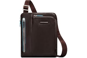 Piquadro CA1816B2 Borsello, Collezione Blu Square, Mogano