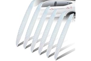 QESSUVNC 6 Stück Autotür Kantenschutz, Türkantenschutz Auto Gummi Türkantenschoner Aufkleber Auto Türkantenschutz für Autotüren Kantenschutz Autotür für Rückspiegel, Türen, Türgriff (Transparent)