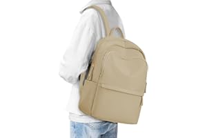 BOXSAM Petit Sac à Dos Femme Chic Gris, Sac a Dos Feminin Elegant Leger Sacs à Dos Femme Anti-vol pour Voyage Loisir Collège