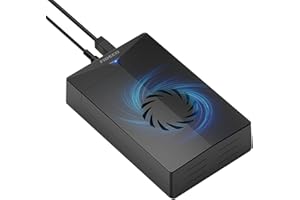 FIDECO Festplattengehäuse 3,5 Zoll, USB 3.0-zu-SATA Externes HDD Gehäuse, Festplatte Gehäuse für 2,5 Zoll oder 3,5 Zoll SATA-Festplatte, UASP Unterstützen