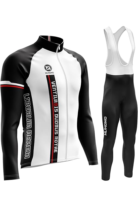 Completo Ciclismo Uomo: Maglia Manica Lunga + Pantaloni Con Gel 20D - Abbigliamento Sportivo Per Bici - Foto 7