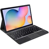Microcase Huawei MatePad SE 11 Tablet i&ccedil;in Bluetooth Touchpad Klavye + Standlı Kılıf - BKK5