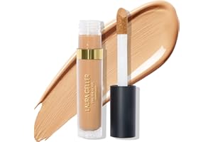 LAURA GELLER BEAUTY LAURA GELLER NEW YORK The Ideal Fix Concealer - Medium - Buildable Medium to Full Coverage Liquid Concealer - Covers Under Eye Dark Circles & Blemishes - Long-Lasting