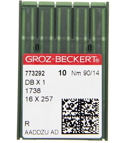 Agujas De Coser Para Piel Groz-Beckert - 10 Unidades, Punta De Corte, Tamaño 110/18, Para Máquinas Industriales