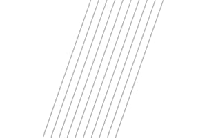 VictorsHome 1mm x 300mm Aluminum Rods, Round Solid Shaft Lathe Bar for DIY Crafts RC Aircraft Model Car 10pcs